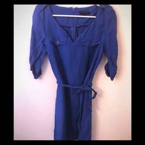 Banana Republic Blue Linen Dress